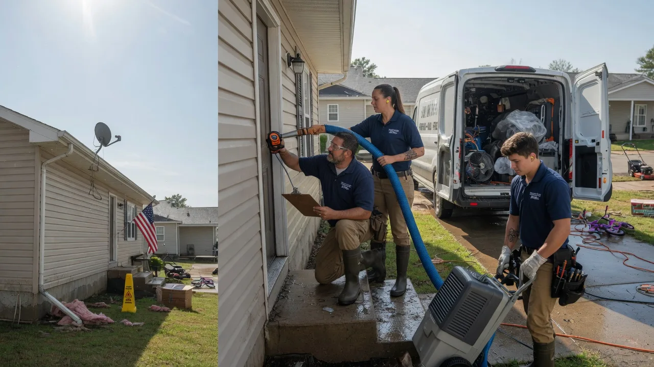 Ceiling Water Damage Restoration in Thomson, IL near me
